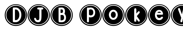 DJB Pokey Dots font preview